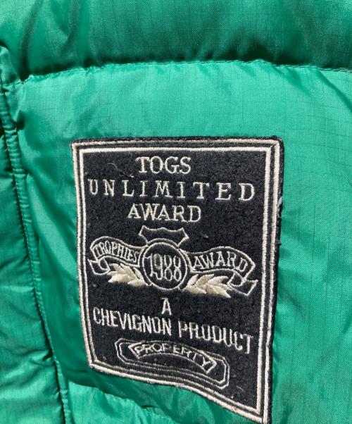 togs unlimited（トッグス・アンリミテッド）TOGS UNLIMITED (トッグス・アンリミテッド) ダウンジャケット グリーン サイズ:Ｌの古着・服飾アイテム