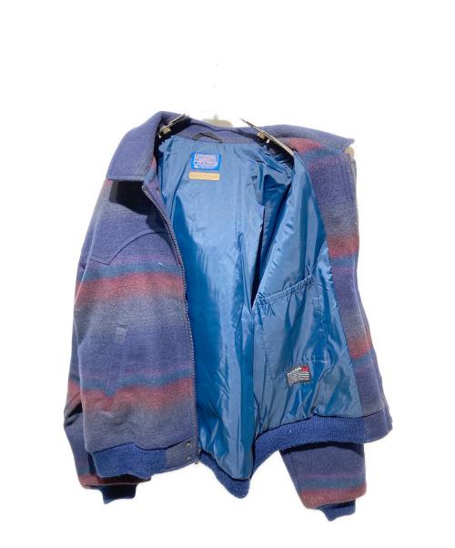 PENDLETON（ペンドルトン）PENDLETON (ペンドルトン) オンブレウールジャケット ネイビー サイズ:ＸＬの古着・服飾アイテム