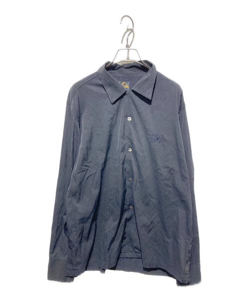 Needles（ニードルズ）Needles (ニードルズ) STUDIOUS別注 パピヨン刺繍オープンカラーシャツ ブラック サイズ:Ｍの古着・服飾アイテム