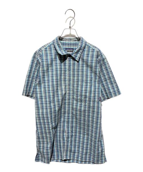 Patagonia（パタゴニア）Patagonia (パタゴニア) ショートスリーブ パッカーウェア シャツ ブルー サイズ:Ｍの古着・服飾アイテム