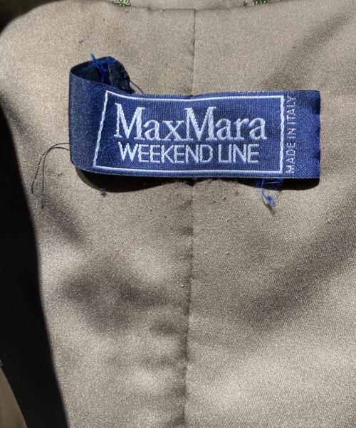 Max Mara WEEK END LINE（マックスマーラ ウイークエンドライン）Max Mara WEEK END LINE (マックスマーラ ウイークエンドライン) イタリア製 襟ファー付中綿コート カーキ サイズ:40の古着・服飾アイテム