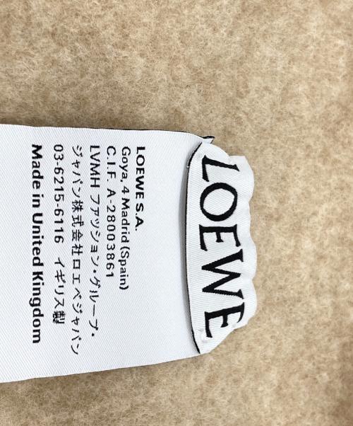 LOEWE（ロエベ）LOEWE (ロエベ) ウールカシミヤ混マフラー ホワイトの古着・服飾アイテム