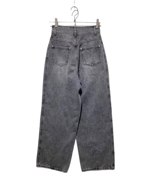 Ameri（アメリ）AMERI (アメリ) STUDS DETAIL STRAIGHT DENIM PANTS/デニムパンツ ブラック サイズ:25の古着・服飾アイテム