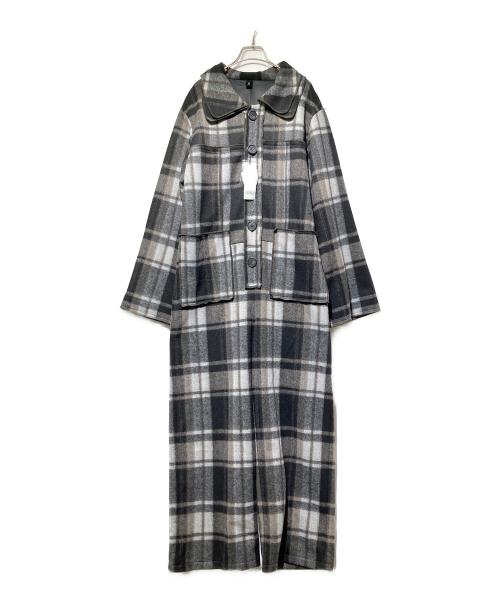 ELCHELE（エルチェレ）ELCHELE (エルチェレ) COZY PACTH JUMP SUIT/オールインワン ブラック×グレー サイズ:FREE 未使用品の古着・服飾アイテム