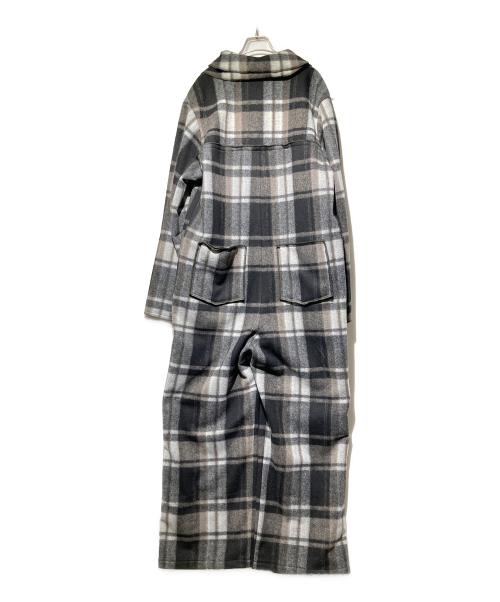 ELCHELE（エルチェレ）ELCHELE (エルチェレ) COZY PACTH JUMP SUIT/オールインワン ブラック×グレー サイズ:FREE 未使用品の古着・服飾アイテム