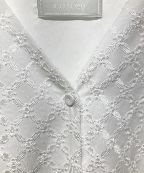 CELFORD（セルフォード）CELFORD (セルフォード) エンブロイダリーマーメイドワンピース ホワイト サイズ:36 未使用品の古着・服飾アイテム