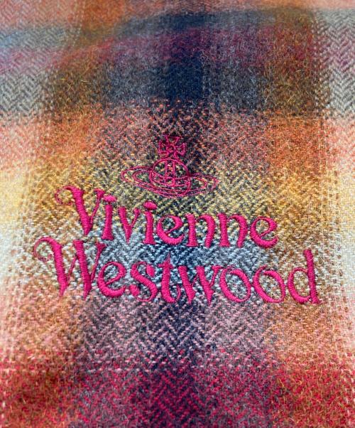 Vivienne Westwood（ヴィヴィアンウエストウッド）Vivienne Westwood (ヴィヴィアンウエストウッド) チェックウールマフラーの古着・服飾アイテム