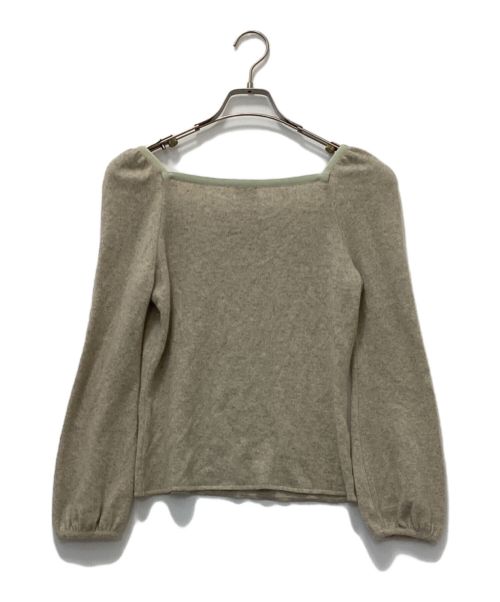 FOXEY（フォクシー）FOXEY (フォクシー) カシミヤオフショルダーニット グレー サイズ:40の古着・服飾アイテム