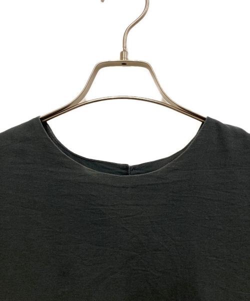 mizuiro-ind（ミズイロインド）mizuiro-ind (ミズイロインド) コットンダブルヘム ワンピース ブラック サイズ:表記なしの古着・服飾アイテム