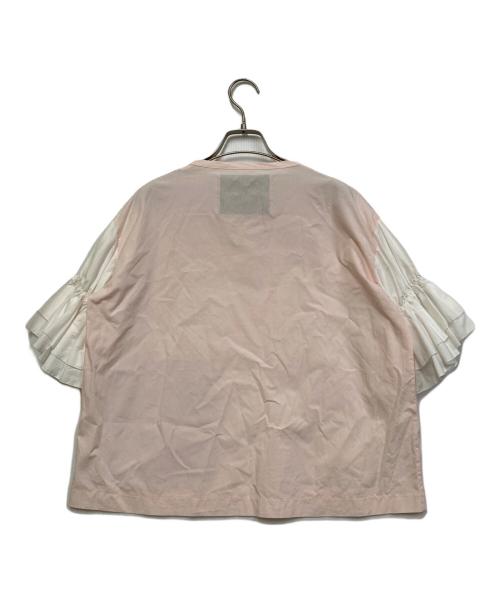 GEORGE TOMBOY（ジョージトムボーイ）GEORGE TOMBOY (ジョージトムボーイ) フリルブラウス ピンク サイズ:Sの古着・服飾アイテム