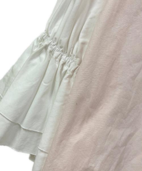 GEORGE TOMBOY（ジョージトムボーイ）GEORGE TOMBOY (ジョージトムボーイ) フリルブラウス ピンク サイズ:Sの古着・服飾アイテム