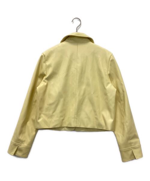 margarin fingers（マーガリンフィンガーズ）margarin fingers (マーガリンフィンガーズ) エコレザージャケット イエロー サイズ:160cm~170cmの古着・服飾アイテム