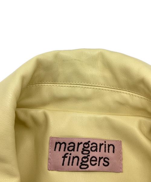 margarin fingers（マーガリンフィンガーズ）margarin fingers (マーガリンフィンガーズ) エコレザージャケット イエロー サイズ:160cm~170cmの古着・服飾アイテム