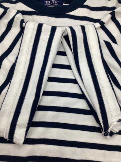 NAUTICA（ノーティカ）NAUTICA (ノーティカ) ボーダーカットソー ネイビー×ホワイト サイズ:SIZE Lの古着・服飾アイテム