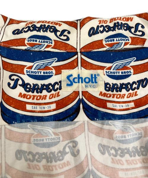 Schott（ショット）Schott (ショット) パーフェクト モーターオイル ハワイアンシャツ オレンジ サイズ:SIZE Lの古着・服飾アイテム