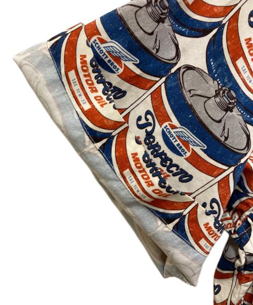 Schott（ショット）Schott (ショット) パーフェクト モーターオイル ハワイアンシャツ オレンジ サイズ:SIZE Lの古着・服飾アイテム