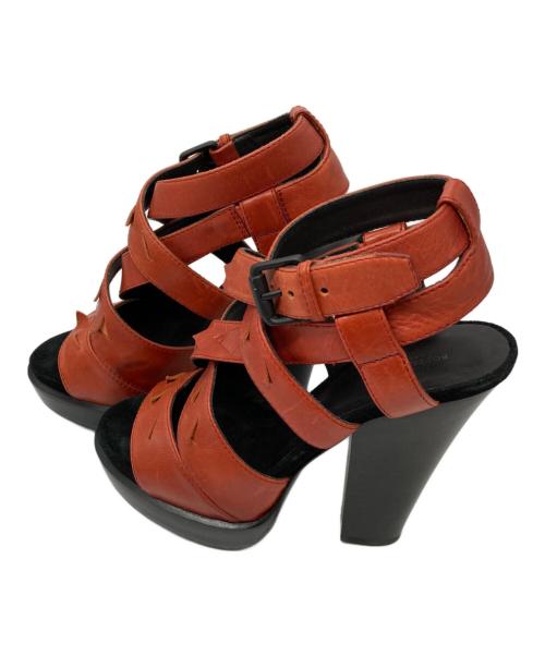 BOTTEGA VENETA（ボッテガベネタ）BOTTEGA VENETA (ボッテガベネタ) プラットフォームサンダル オレンジ サイズ:36の古着・服飾アイテム