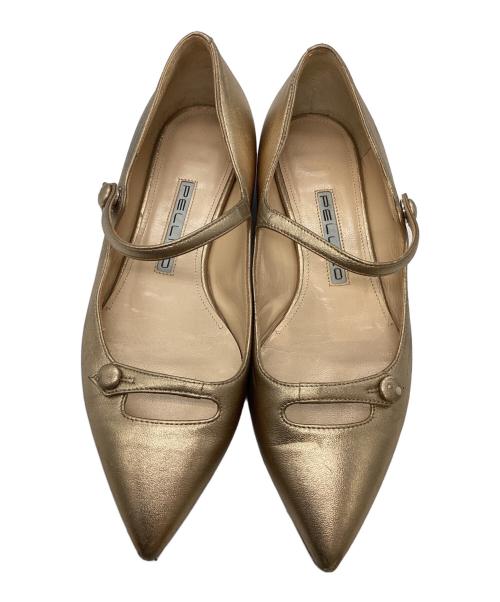 PELLICO（ペリーコ）PELLICO (ペリーコ) プラットフォームパンプス ゴールド サイズ:SIZE 23.5cmの古着・服飾アイテム