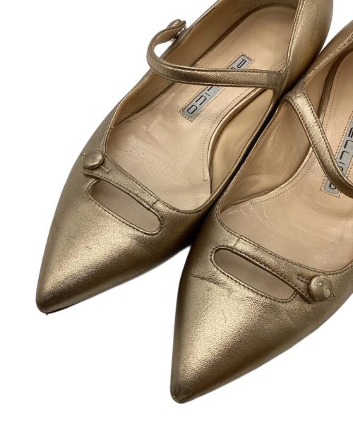 PELLICO（ペリーコ）PELLICO (ペリーコ) プラットフォームパンプス ゴールド サイズ:SIZE 23.5cmの古着・服飾アイテム