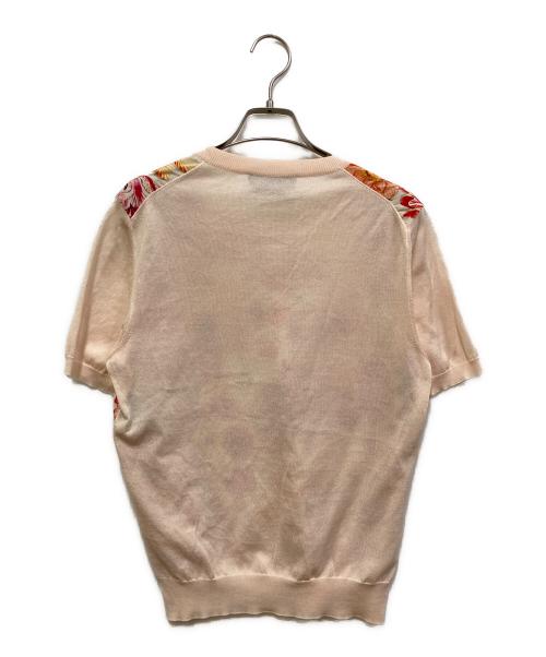 Salvatore Ferragamo（サルヴァトーレ フェラガモ）Salvatore Ferragamo (サルヴァトーレ フェラガモ) 半袖ニット ピンク サイズ:SIZE Lの古着・服飾アイテム