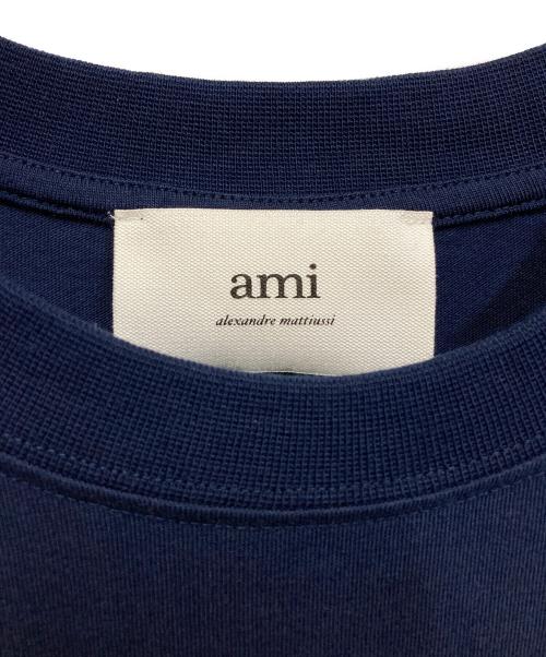 AMIPARIS（アミパリス）AMIPARIS (アミパリス) コットンジャージー Tシャツ ネイビー サイズ:SIZE Lの古着・服飾アイテム