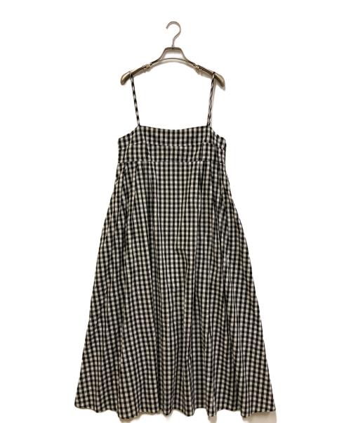 maria（マリア）MARIA (マリア) ギンガムチェックノースリーブワンピース ブラック サイズ:FREEの古着・服飾アイテム