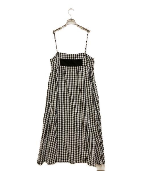 maria（マリア）MARIA (マリア) ギンガムチェックノースリーブワンピース ブラック サイズ:FREEの古着・服飾アイテム