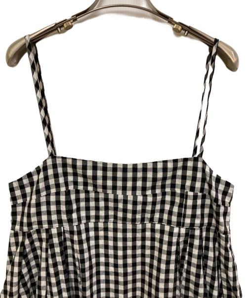 maria（マリア）MARIA (マリア) ギンガムチェックノースリーブワンピース ブラック サイズ:FREEの古着・服飾アイテム