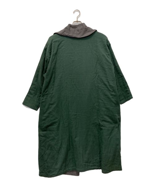 SISAM（シサム）SISAM (シサム) ダブルガーゼ2WAYローブ グリーン×グレー サイズ:FREE 未使用品の古着・服飾アイテム