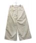 MEYAME (メヤメ) SIDE LINE WIDE PANTS ホワイト：3500円