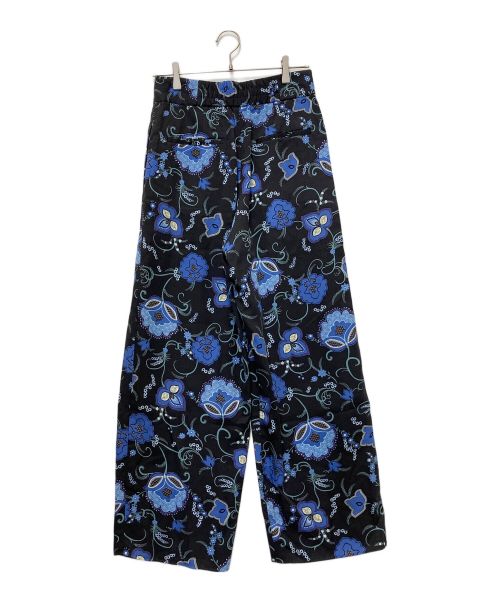 journal standard L'essage（ジャーナルスタンダード レサージュ）journal standard L'essage (ジャーナルスタンダード レサージュ) ヴィンテージフラワーワイドパンツ ブラック サイズ:38 未使用品の古着・服飾アイテム