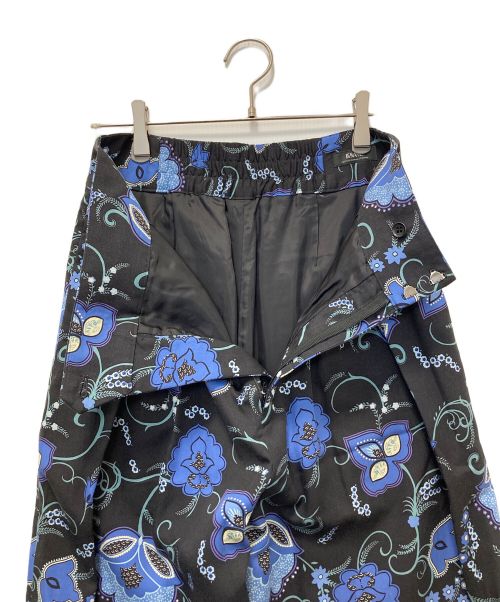 journal standard L'essage（ジャーナルスタンダード レサージュ）journal standard L'essage (ジャーナルスタンダード レサージュ) ヴィンテージフラワーワイドパンツ ブラック サイズ:38 未使用品の古着・服飾アイテム