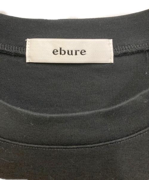ebure（エブール）EBURE (エブール) 超長綿スーピマコットンTシャツ ブラック サイズ:38の古着・服飾アイテム
