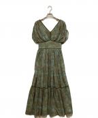 LAGUNA MOONラグナムーン）の古着「LADYペイズリーエアリーマキシワンピース」｜カーキ