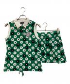 PEARLY GATESパーリーゲイツ）の古着「セットアップ」｜ホワイト×グリーン