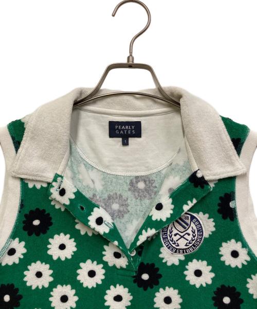 PEARLY GATES（パーリーゲイツ）PEARLY GATES (パーリーゲイツ) セットアップ ホワイト×グリーン サイズ:SIZE 1の古着・服飾アイテム