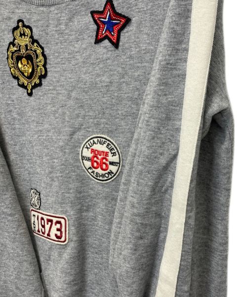 Super Beauty（スーパービューティ）Super Beauty (スーパービューティ) ニットワンピース グレー サイズ:44の古着・服飾アイテム