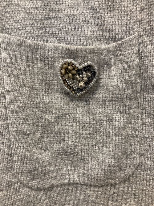 Super Beauty（スーパービューティ）Super Beauty (スーパービューティ) ニットワンピース グレー サイズ:44の古着・服飾アイテム