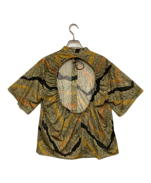 TOGA PULLA（トーガ プルラ）TOGA PULLA (トーガ プルラ) プリントシャツ カーキ サイズ:SIZE Mの古着・服飾アイテム