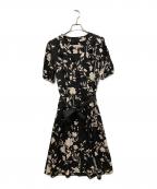HOBBSホッブス）の古着「花柄ワンピース」｜ブラック