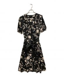 HOBBS（ホッブス）の古着「花柄ワンピース」｜ブラック