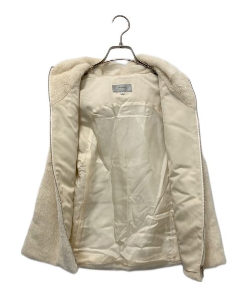 ARTISAN&ARTIST（アルティザン＆アーティスト）ARTISAN&ARTIST (アルティザン＆アーティスト) アルパカシャギー 中綿入りベスト アイボリー サイズ:9の古着・服飾アイテム