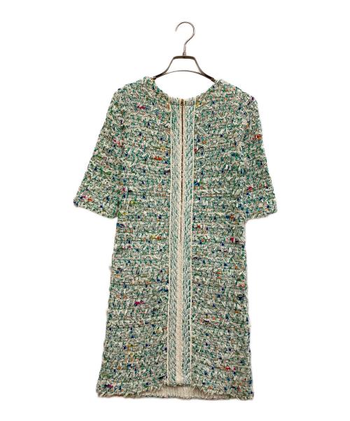 Coohem（コーヘン）Coohem (コーヘン) ツイードワンピース マルチカラー サイズ:表記なしの古着・服飾アイテム