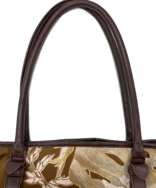 Salvatore Ferragamo（サルヴァトーレ フェラガモ）Salvatore Ferragamo (サルヴァトーレ フェラガモ) ヒョウ柄トートバッグ ブラウン サイズ:表記なしの古着・服飾アイテム