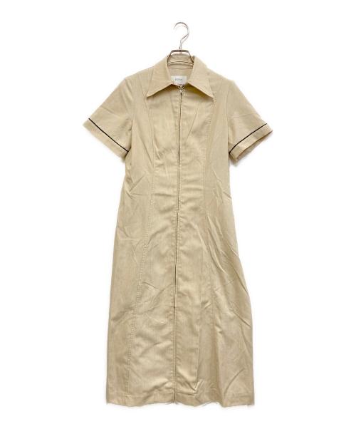 STUDIOUS（ステュディオス）STUDIOUS (ステュディオス) 半袖ジップワンピース アイボリー サイズ:1の古着・服飾アイテム