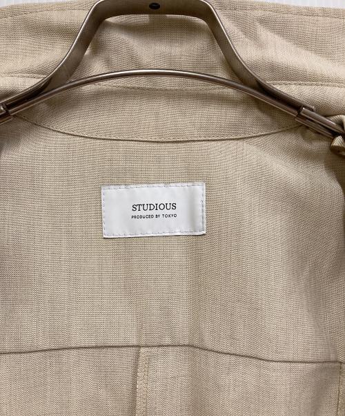 STUDIOUS（ステュディオス）STUDIOUS (ステュディオス) 半袖ジップワンピース アイボリー サイズ:1の古着・服飾アイテム