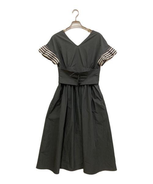 BORDERS AT BALCONY DANSKIN（ボーダーズアットバルコニーダンスキン）BORDERS AT BALCONY DANSKIN (ボーダーズアットバルコニーダンスキン) コルセットドレス ブラック サイズ:38の古着・服飾アイテム