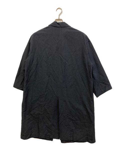 FRAMeWORK（フレームワーク）FRAMeWORK (フレームワーク) 綿麻ポプリンコート ネイビー サイズ:表記なしの古着・服飾アイテム