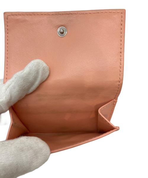 BOTTEGA VENETA（ボッテガベネタ）BOTTEGA VENETA (ボッテガベネタ) イントレチャート3つ折り財布 ピンクの古着・服飾アイテム