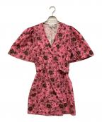 GANNIガニー）の古着「花柄ラップワンピース」｜ピンク